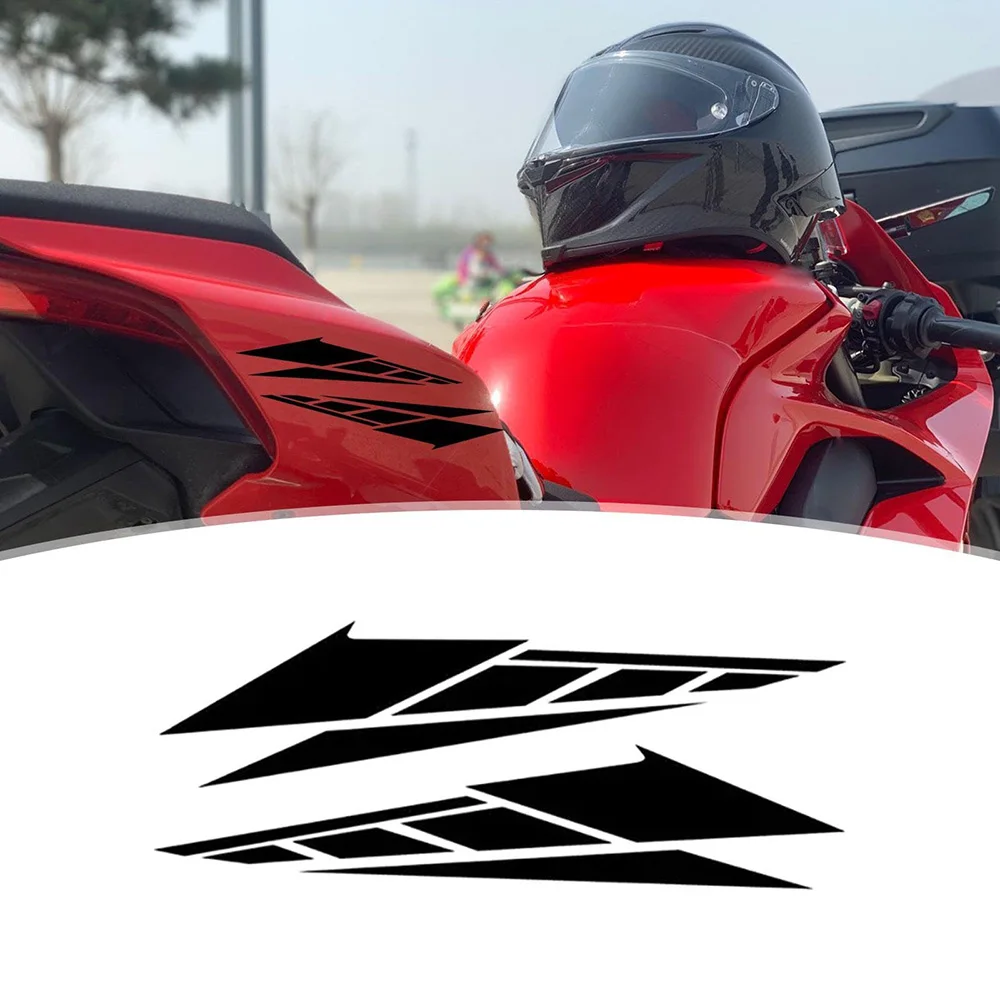 1 par reflexivo auto-adesivo caixa traseira da motocicleta decalques anti-risco à prova dwaterproof água moto carro adesivos decorativos 20cm * 4.7cm
