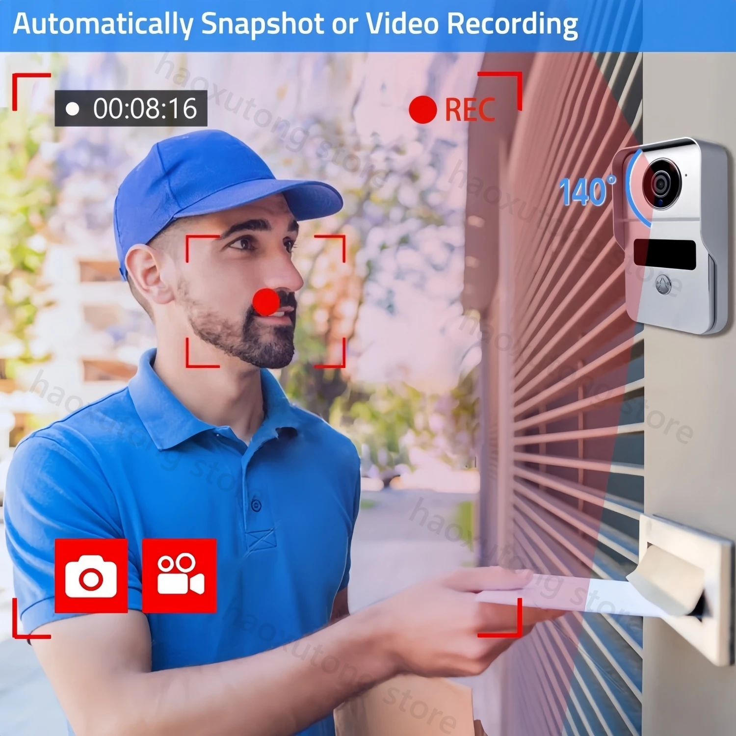 2 Wires Digital Video Intercom System 7/10 Inch Wireless WIFI Video Doorphone Tuya Smart WIFI Doorbell Camera for home Apartment