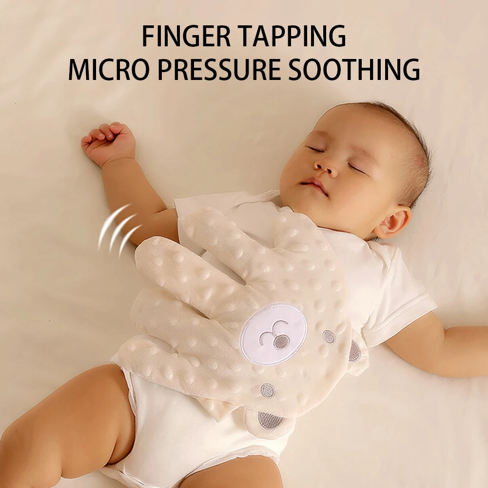 Almohada calmante para dormir de bebé, palmas calmante para bebés, ayuda para dormir para bebés, Control remoto para dormir, palmas de mano para niños pequeños