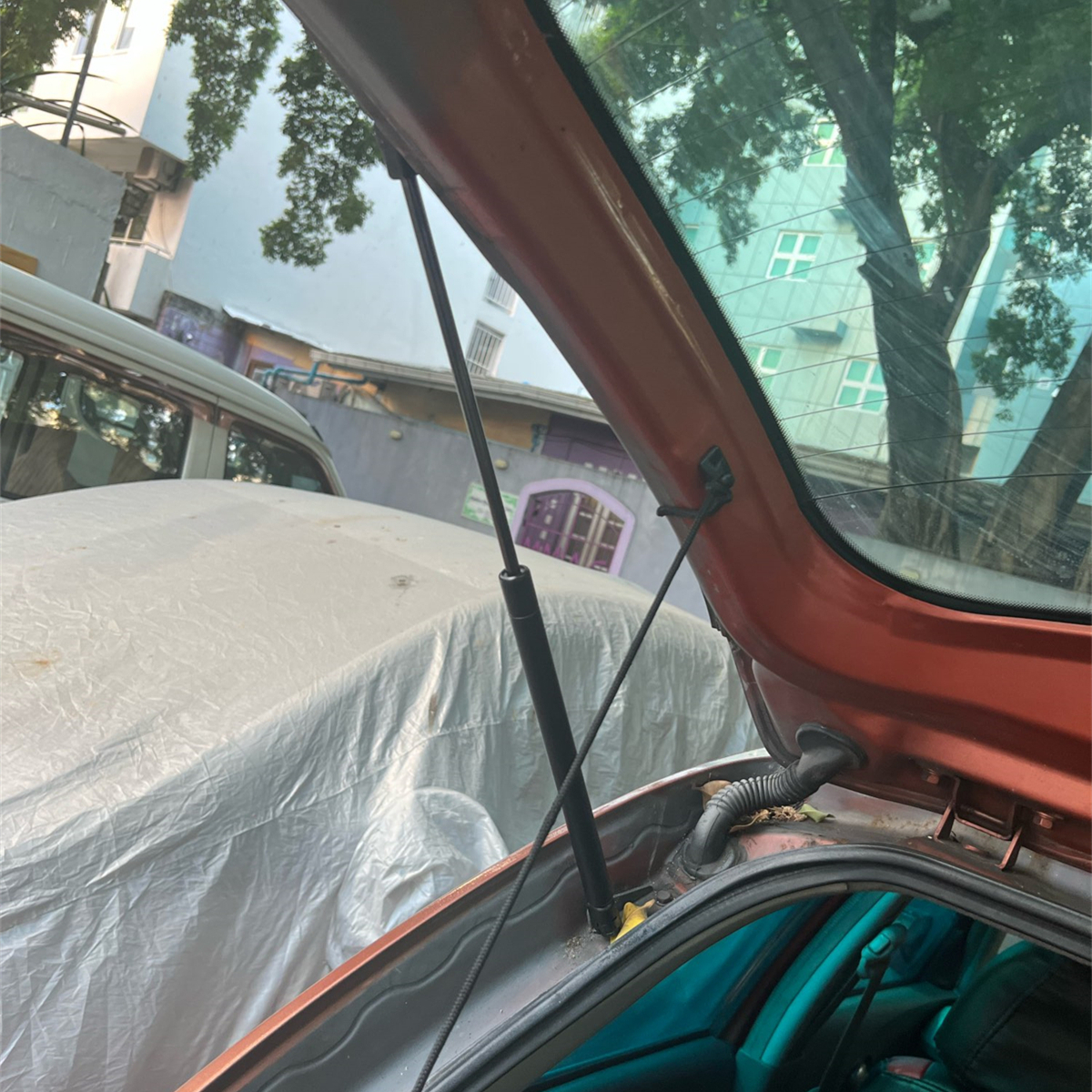 2Pcs Car Rear Trunk Tailgate Gas Struts Lift Support Rod Bars 904501HB9A for Nissan Micra March K13 2010-2017