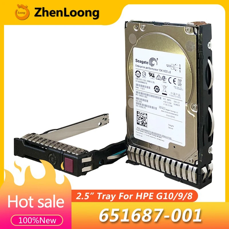 NOVO 651687 -001 para HP 2.5 Polegada HDD Bandeja DL388 DL380 DL360 G10 G9 G8 Gen10 Gen9 Gen8 SAS SATA Disco Rígido Caddy 651699 -001