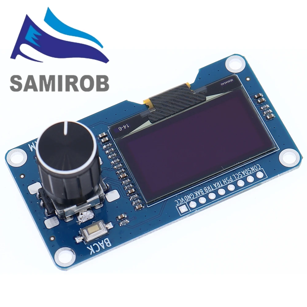 Novo display oled branco sm 0.96/1.3 tamanhos, codificador rotativo ec11, interface iic para arduino, eletrônicos diy, tela de alta resolução