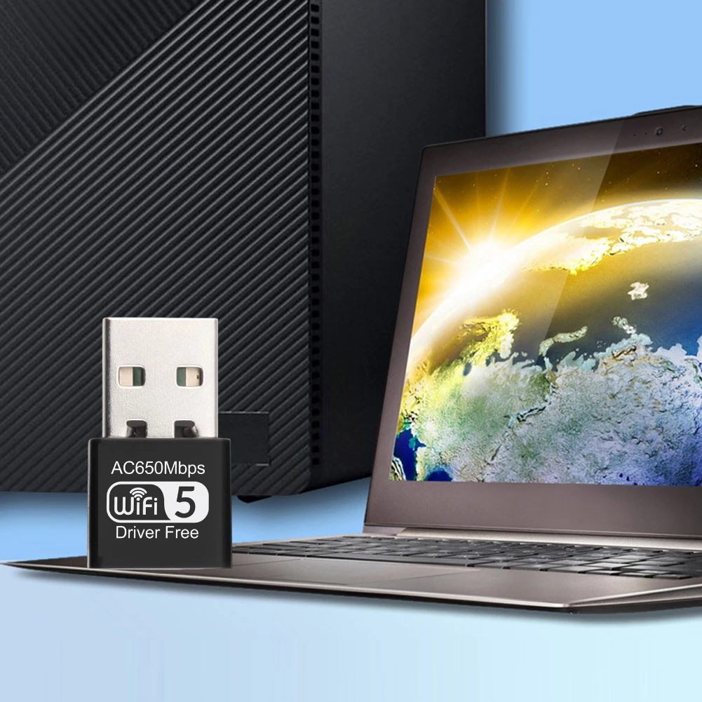 650 Мбит/с USB Wi-Fi адаптер двухдиапазонный 2,4G/5,8 ГГц сетевая карта 300 Мбит/с Ethernet WIFI сетевой адаптер Dongle беспроводной Wi-Fi приемник