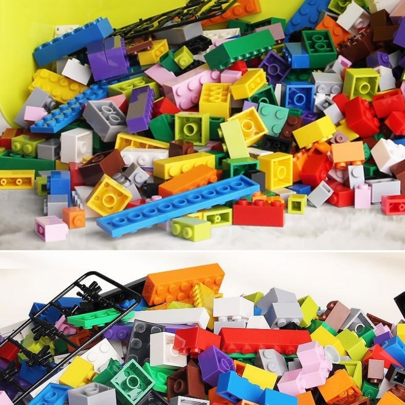 1000 diy blocos de construção criativos conjunto em massa urbano clássico blocos de construção montado presente aniversário brinquedos educativos das crianças