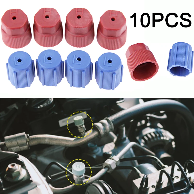 10 stks R134a Cap AC Caps 13mm & 16mm Airconditioning Service AC Systeem Poort Opladen Caps voor Auto Airconditioning Vervanging