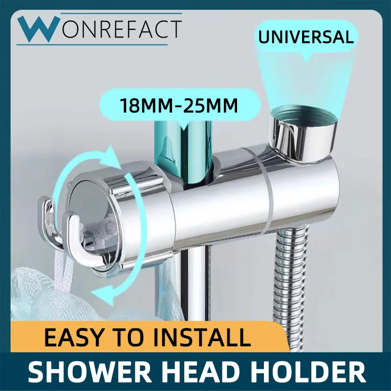 Soporte para cabezal de ducha, ducha de baño, soporte para cabezal de ducha ajustable, accesorios montados en la pared, riel para cabezal de ducha montado en la pared S