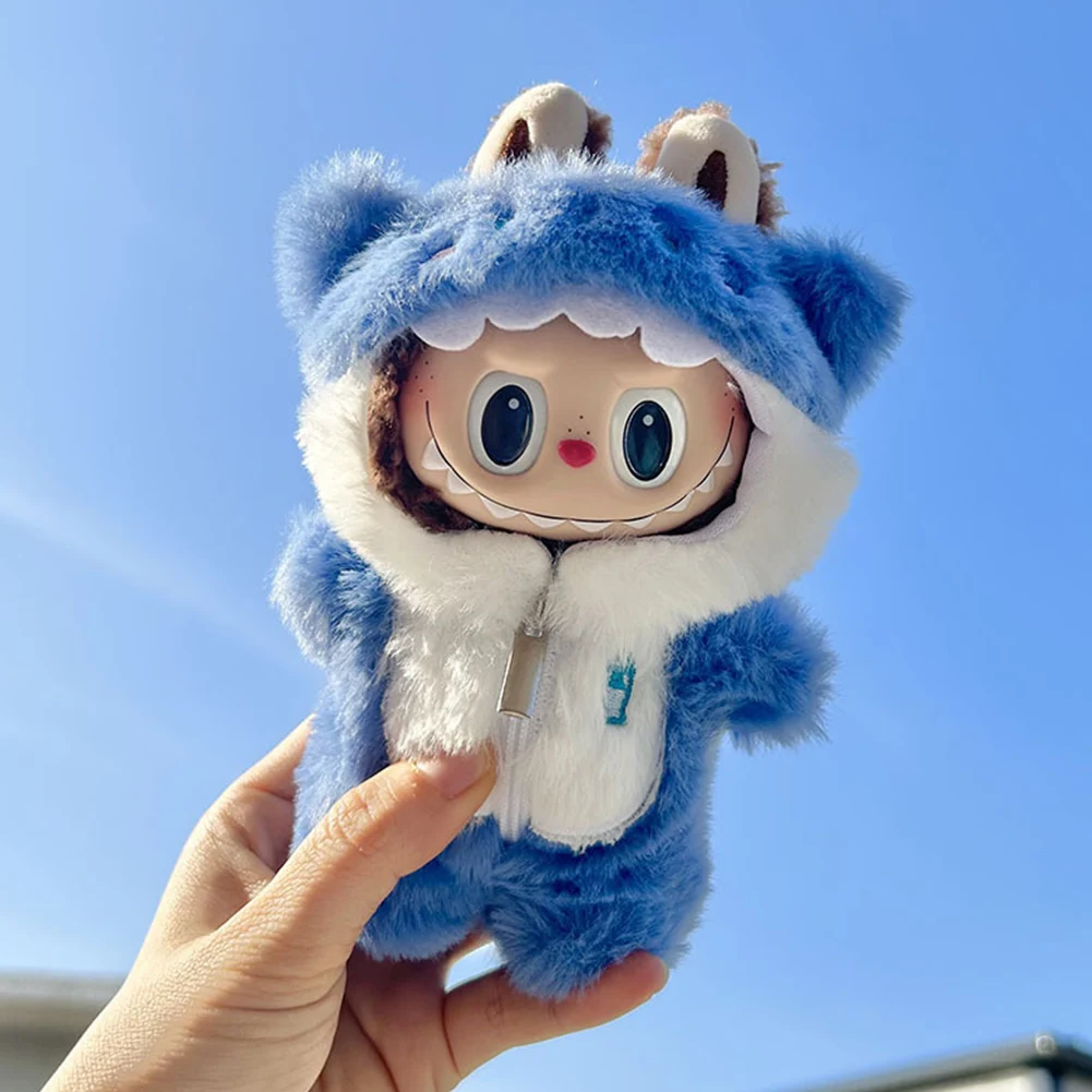 17 cm Mini Puppe Kleidung Für Korea Kpop Labubu V1 V2 Idol Puppen Nette Dekoration Macaron Kleidung Geschenk Outfit Zubehör