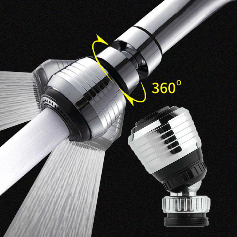 1pcs ก๊อกน้ําหัวฉีด 360 องศาหมุนกรองหลอดฝักบัว Water Saving TAP หัวฉีด Universal อุปกรณ์ครัว