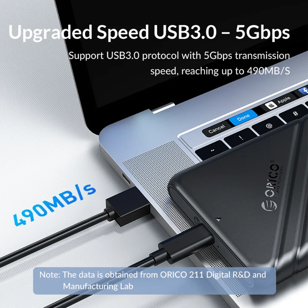 Корпус ORICO HDD 2.5 Адаптер SATA-USB 3.0 Корпус жесткого диска 5 Гбит/с HDD SSD Корпус жесткого диска Поддержка UASP для ПК Ноутбука