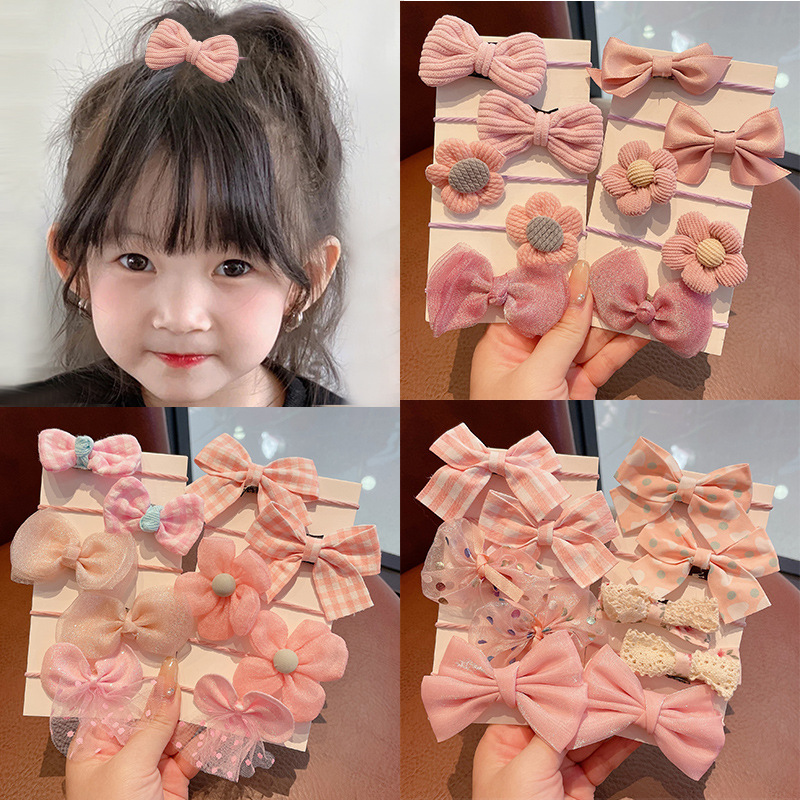 10 stks Haaraccessoires Meisjes Scrunchies Esthetische Lacos De Cabelo Infantil Bands Kids Hoofdbanden Bandes Bandeaux Elastiquec Leuke