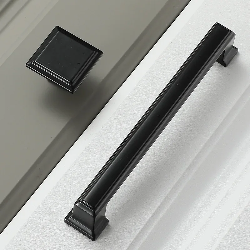 Tay Cầm Màu Đen Đồ Tủ Núm Muebles Tay Cầm Bếp Tay Cầm Ngăn Kéo Núm Tủ Kéo Tủ Tay Cầm Núm