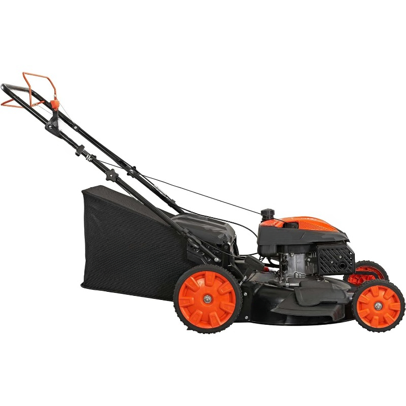 22 in. 201cc Select PACE 6 Speed CVT High Wheel RWD 3-in-1 Gas Walk Behind Self Propelled Lawn Mower, Black