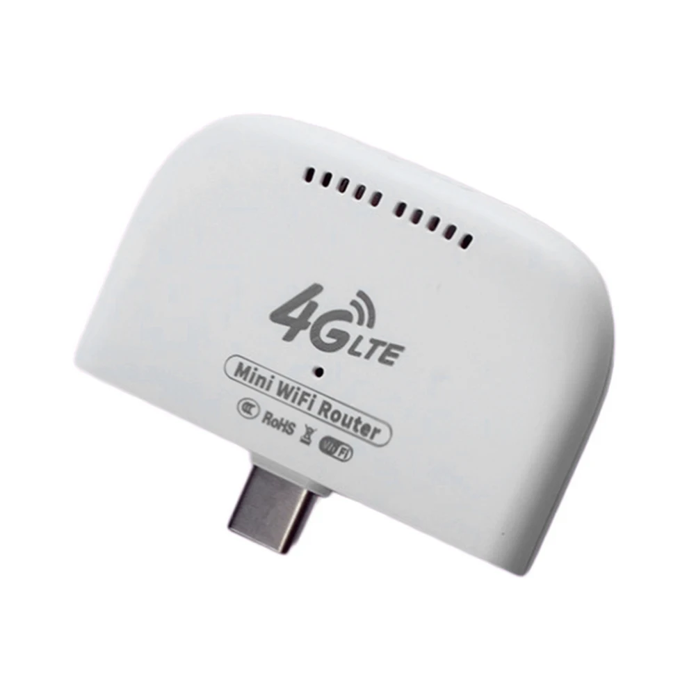 Modem wi-fi 4g lte de alta velocidade com adaptador usb, roteador 4g sem fio tipo-c, roteador móvel para rv, viagens, férias, acampamento, área remota