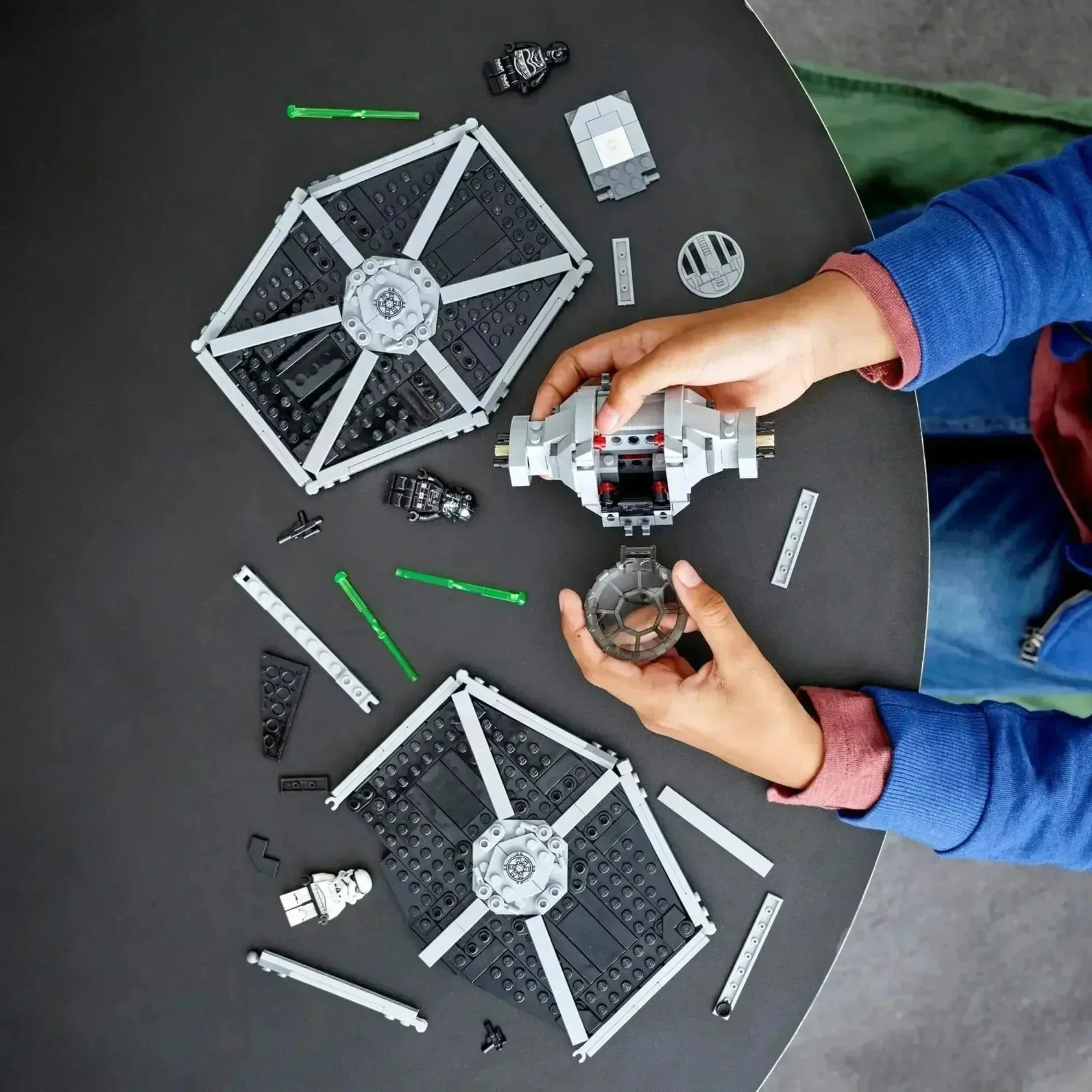 Heiß Auf Lager Imperial Tie Fighter Bausteine Modell Kit -75300 Space Wars Themed Spielzeug Set für Kinder Jungen Geschenk