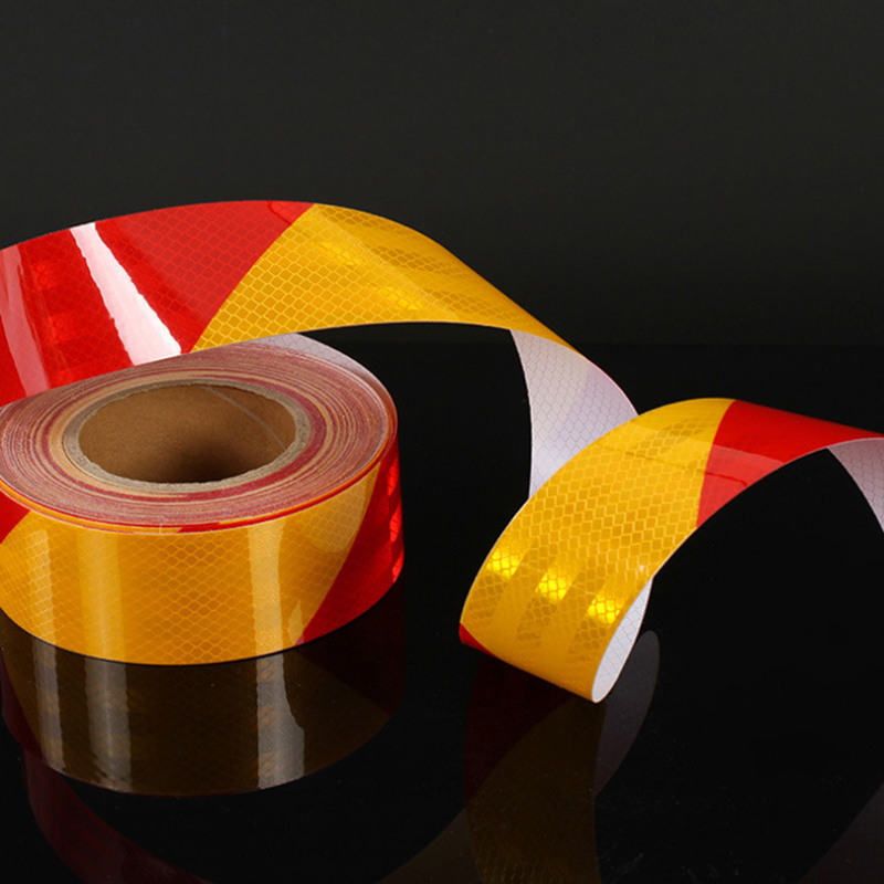Glänzendes reflektierendes Sicherheitswarnband, selbstklebendes, reflektierendes Klebeband mit Twill-Druck für PVC-Reflexband, Autozubehör