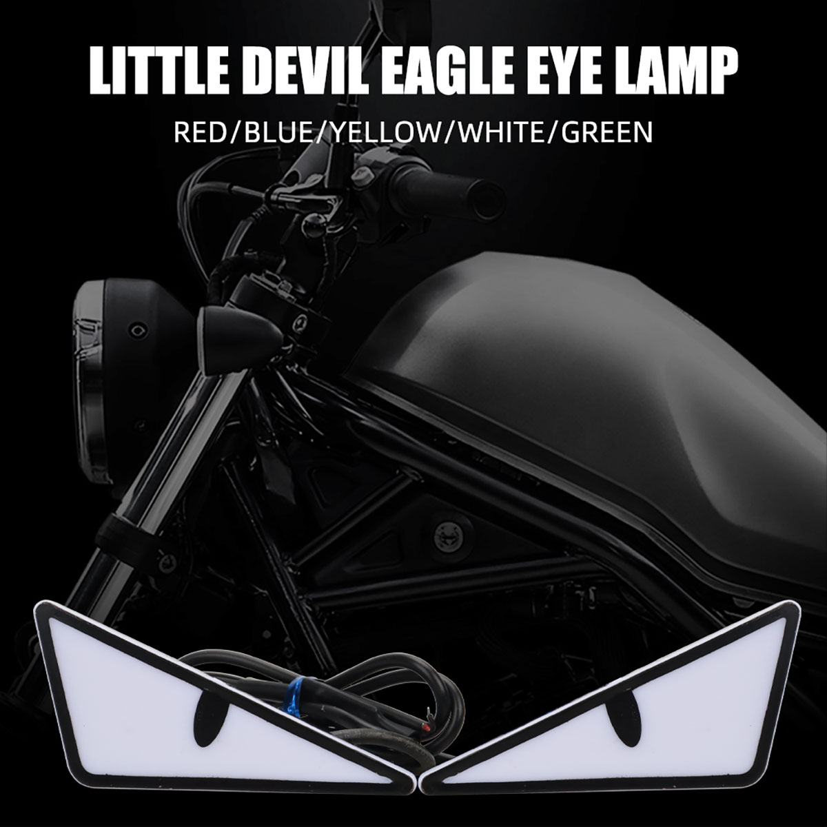 Universele Auto LED Duivel Ogen Licht Demon Ogen Koplamp Motorfiets Mini Richtingaanwijzer Flasher Achterlicht Auto Decoratie Verlichting