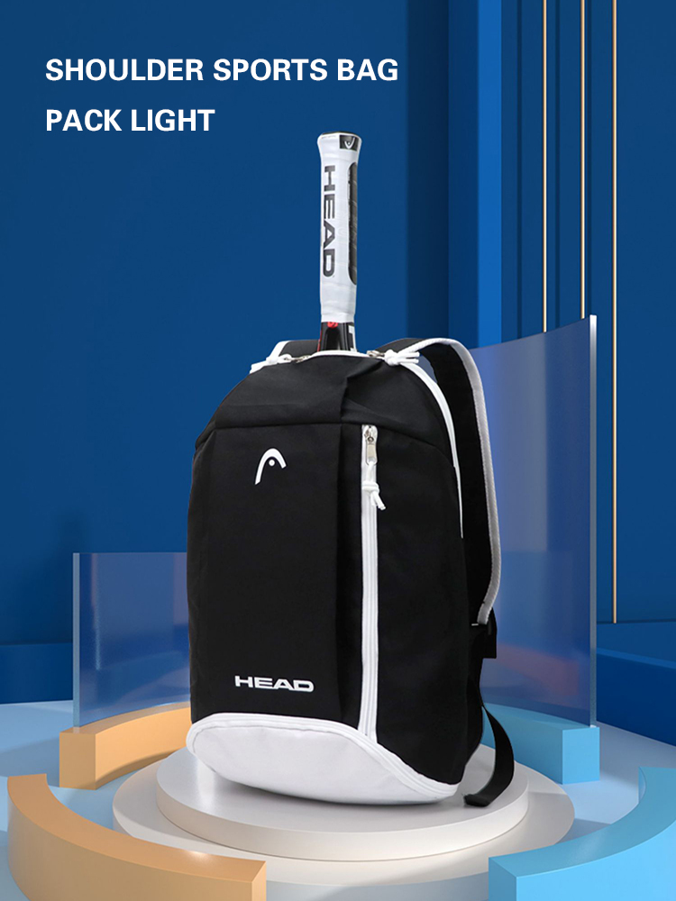 Cabeça sacos de raquete de tênis grande capacidade mochila badminton esportes sacos de ombro sacos de sapato individual