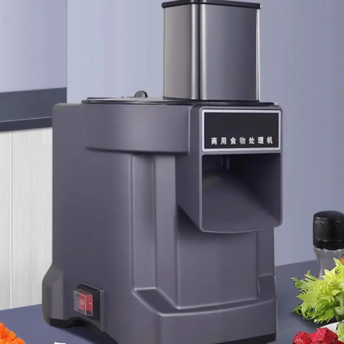 110 V 220 V elektrischer Allesschneider, kommerzieller automatischer Gemüse-, Karotten-, Kartoffelhacker, Allesschneider und Würfelschneider, elektrischer Gemüseschneider