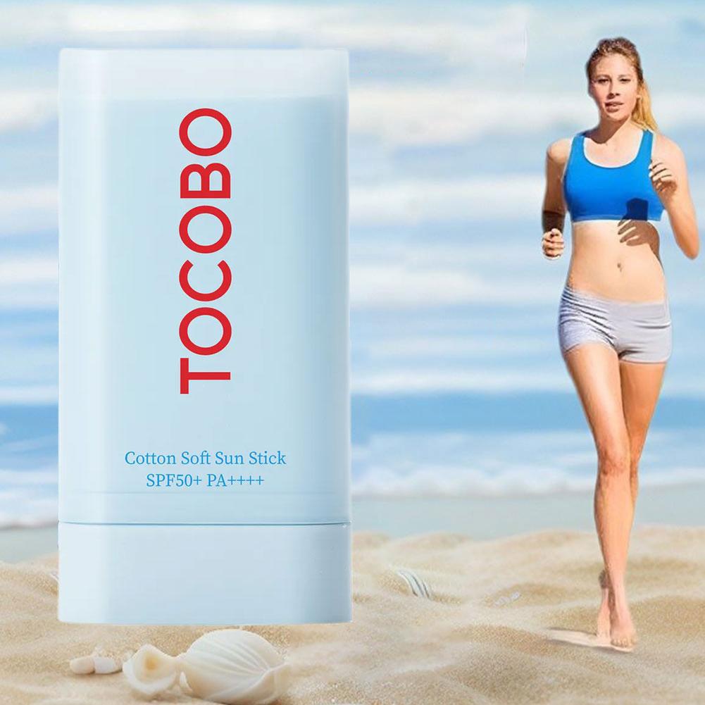 Tocobo-palo solar suave de algodón SPF 50 + 20g, protector solar, crema protectora para la piel, Control de aceite, refrescante, cuidado de la piel de Corea