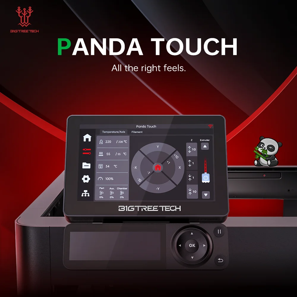 หน้าจอ: BIGTREETECH Panda Touch หน้าจอสัมผัสขนาด 5 นิ้ว Wifi สําหรับ Bambulab P1P P1S Multi-Printer ควบคุมไร้สาย Klipper หน้าจอ