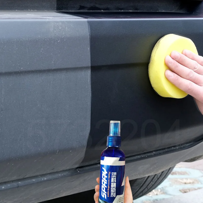 Restaurador de plástico para coche, productos de limpieza de coche con brillo negro, renovador de revestimiento de reparación y pulido automático para detalles de coches