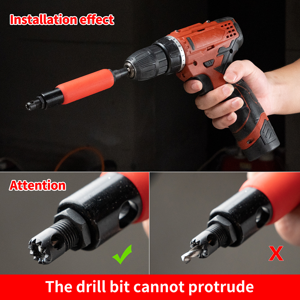 HIFESON-Ferramenta de Remoção de Rebites, Rebites Cegos, Removedor de Broca, 1/4 Adaptador Elétrico, Rebites Extrator, 3.2mm, 4.0mm, 5.0mm, 6.0mm, 6.4mm