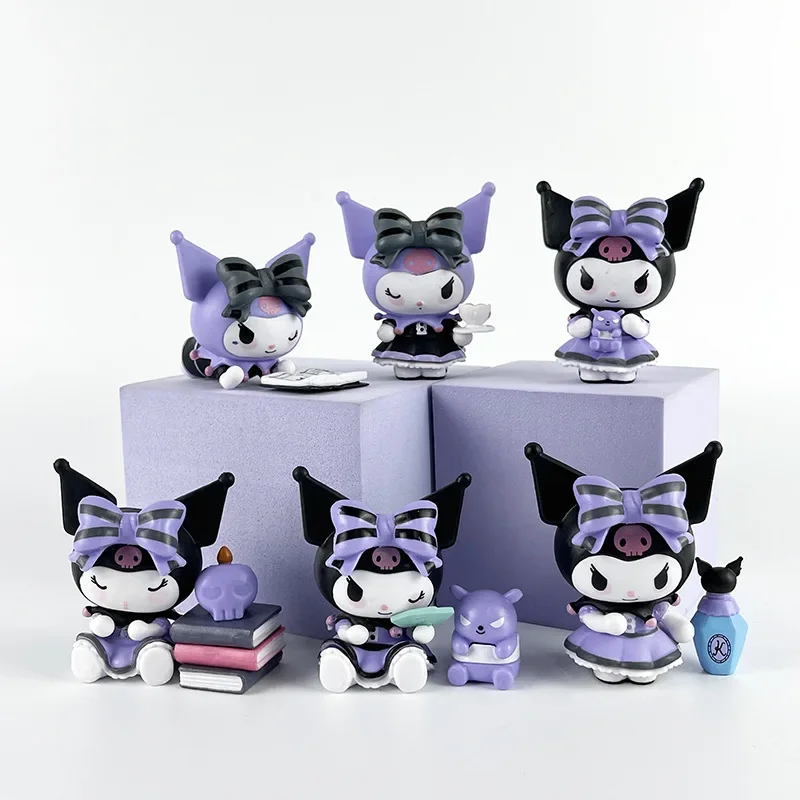 Sanrio Blind Box Cartoon Kuromi Pop Lucky Waarzeggerij Anime Serie Action Figure Model Pop Kind Speelgoed Desktop Decor Geschenken
