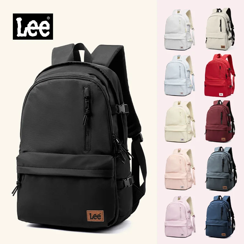 LEE mochila de viaje de gran capacidad para ordenador portátil de 15,6 pulgadas para hombre, mujer, impermeable, informal, de nailon, para adolescentes, mochila escolar para hombre