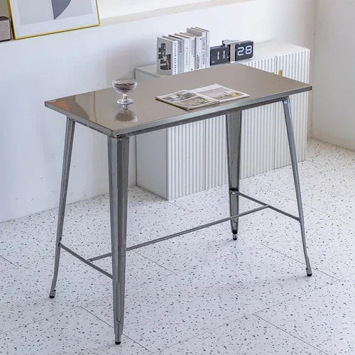 Fortschrittlicher moderner Bar-Esstisch für den Außenbereich, Cocktail-Theke, Business-Party, Kaffeebar, Esstisch, Gastfreundschaft, Getränke