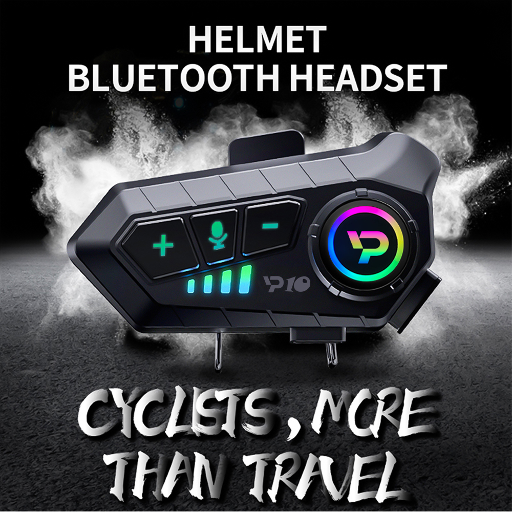 Kebidumei Motorcycle Helmet Headset Handsfree Call 2000mAh Stereo Anti-Interference Waterproof Music Player Wireless Earphone