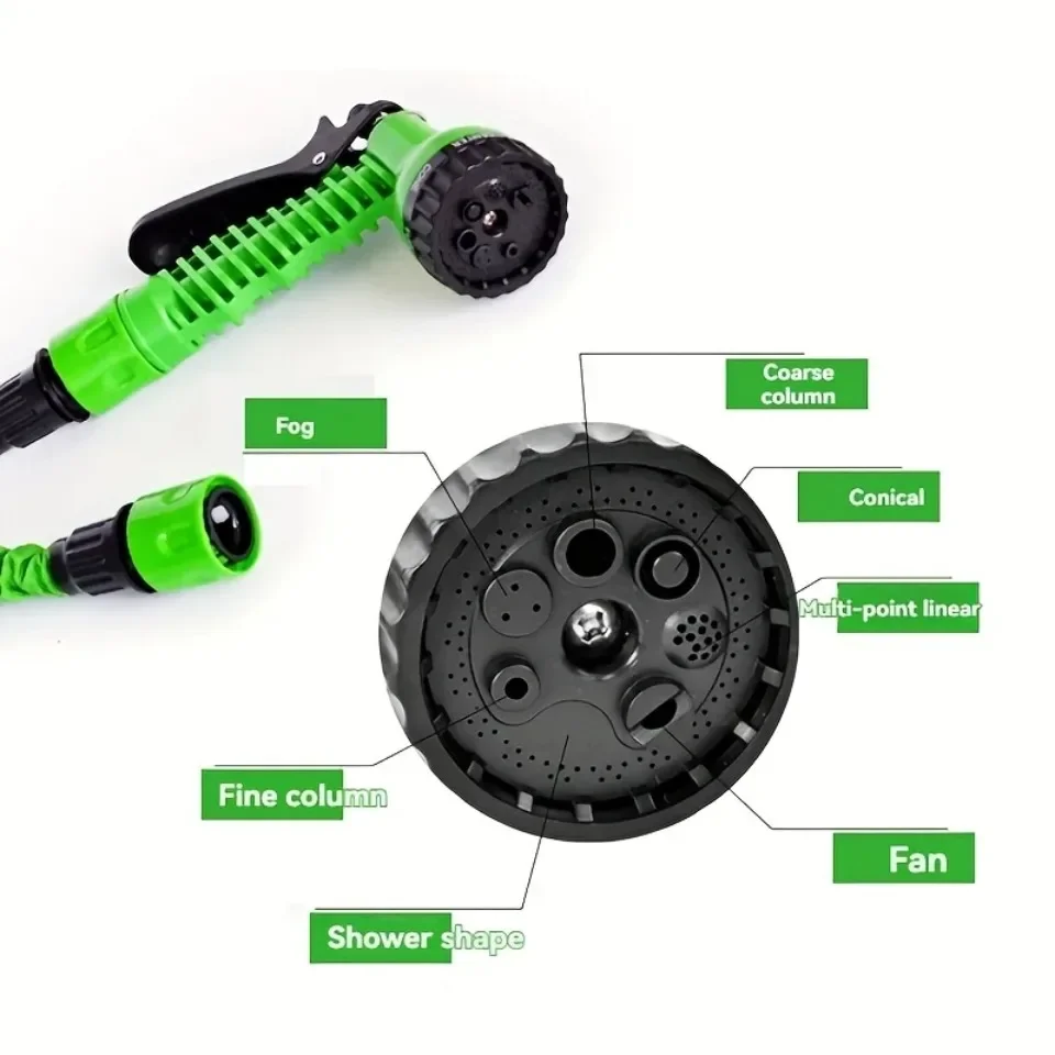 Mangueira de água telescópica multifuncional 25f/50f/75f/100f multi-especificação pistola de limpeza de alta pressão ferramentas de jardinagem doméstica