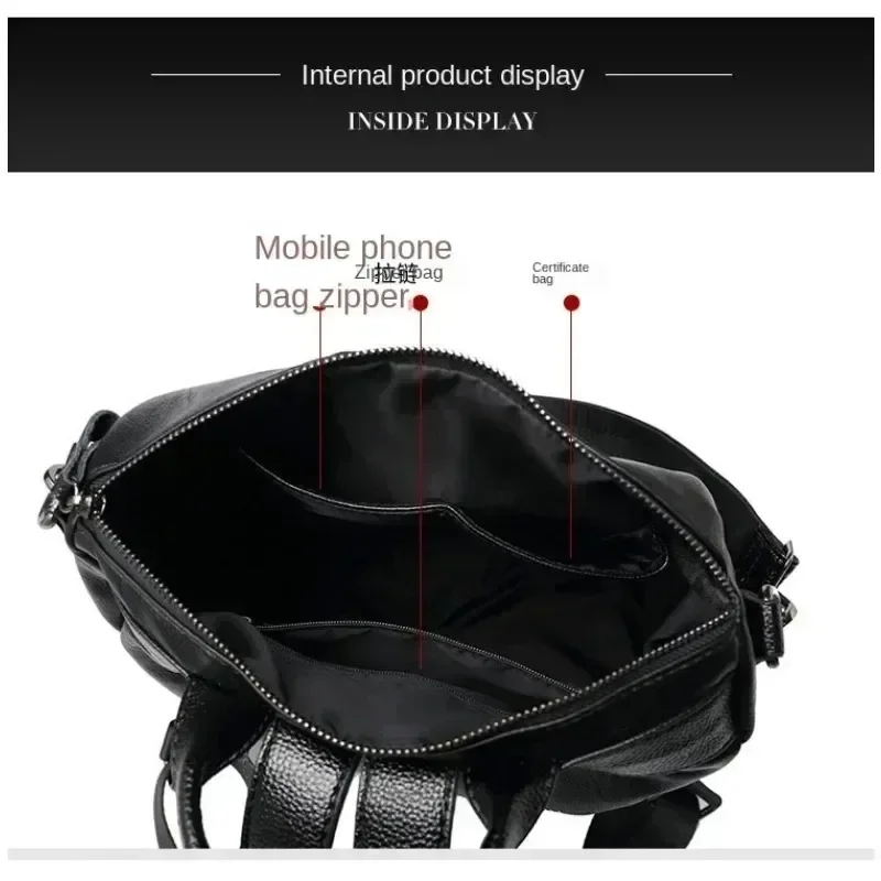 2 szt. Skórzany plecak dla kobiet z zabezpieczeniem przed kradzieżą Bookbag torebka moda na co dzień duża torebka na ramię damski plecak ze skóry PU