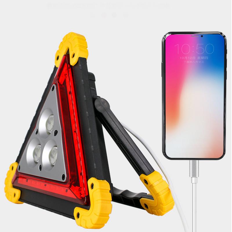 Multifunctional Triangles Lights Road Triangles Rechargeable Triangle Lights Safety Reflectors Bright And Eye-Catching Portable