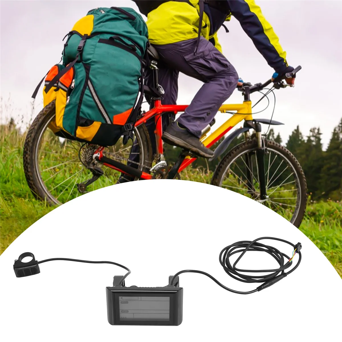 BABQ SW900 Display LCD Ebike 36V Display pannello misuratore LCD E-Bike per computer bici elettrica Accessori Ebike