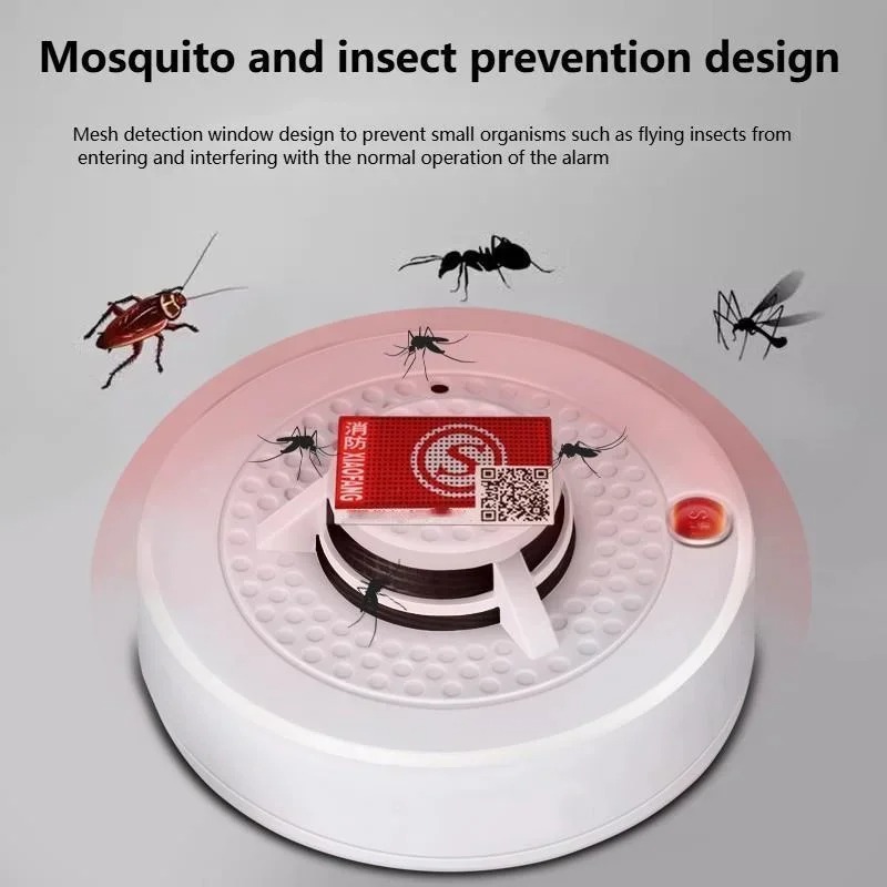 Smoke Detector Home Security Advanced Smoke Sensor Fire Alarm for Mall School Home Sensing Detector Home Security System