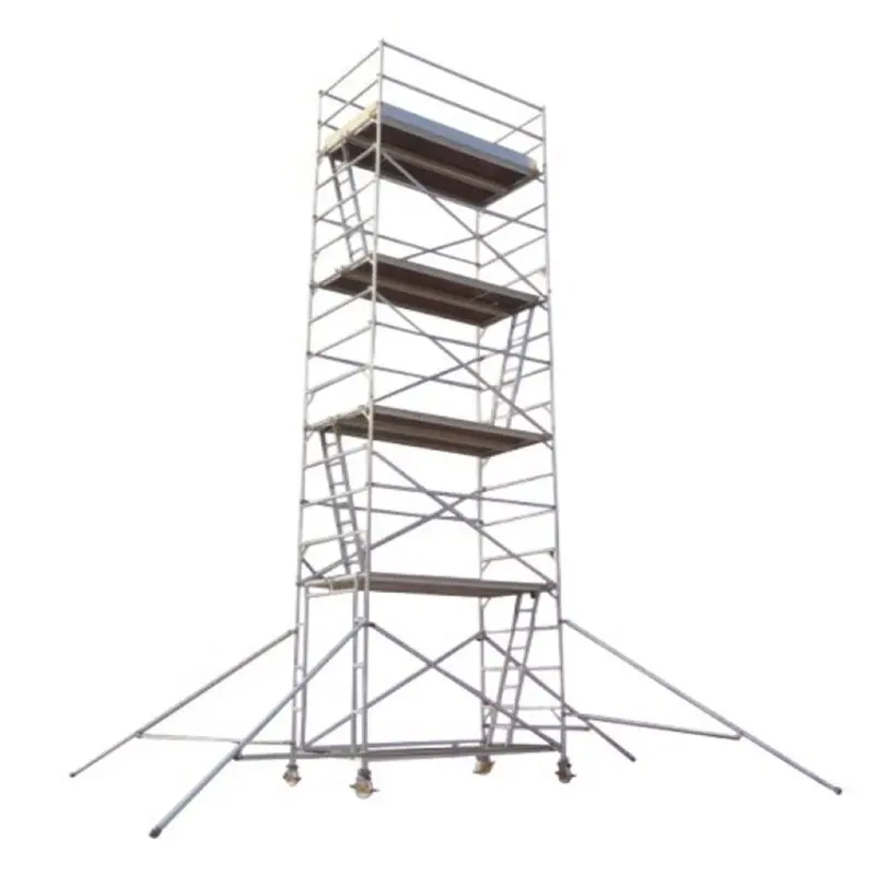 6M 12M Mobile Scaffold Tower Ladders Aluminium Scaffolding Aluminium Scaffolding for Construction