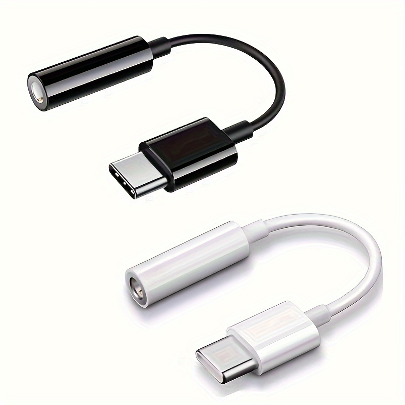 Adaptador de Audio USB tipo C a 3,5mm, Cable Dongle de Audio USB C a Aux, adaptador de conector de auriculares hembra USB tipo C a 3,5mm para P