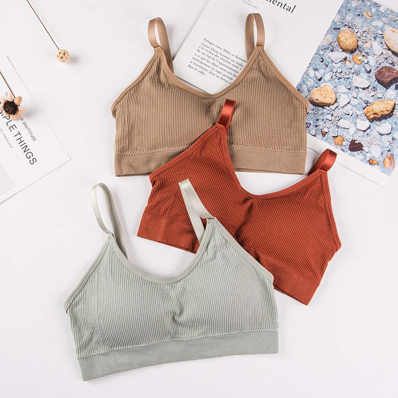 Reggiseno da donna senza cuciture Reggiseno a coppa piena Bralette traspirante Senza fili Comfort Reggiseno per il sonno Running Fitness Top Sport di alta qualità