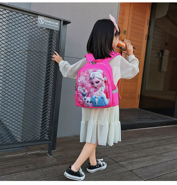 Disney Kindergarten Schult asche Cartoon Elsa Rucksack Mode Junge Mädchen Baby Kinder Rucksack gefroren 2 Reisegepäck tasche