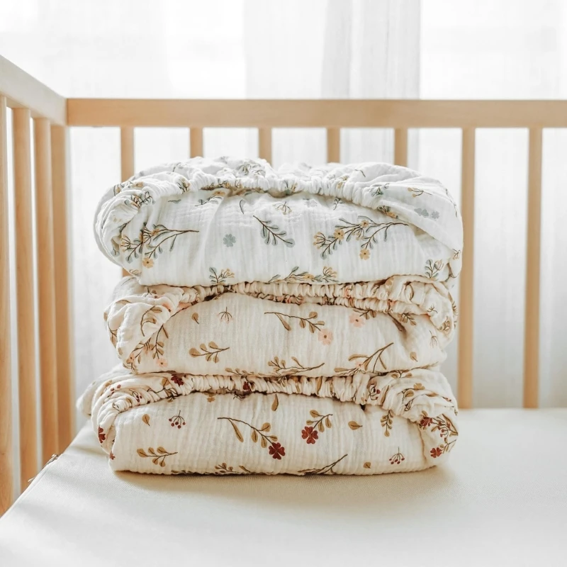 Sábana bajera ajustable para bebé, ropa cama cómoda para cochecito, lavable a máquina, colchón Moisés ovalado y 1 ud./2