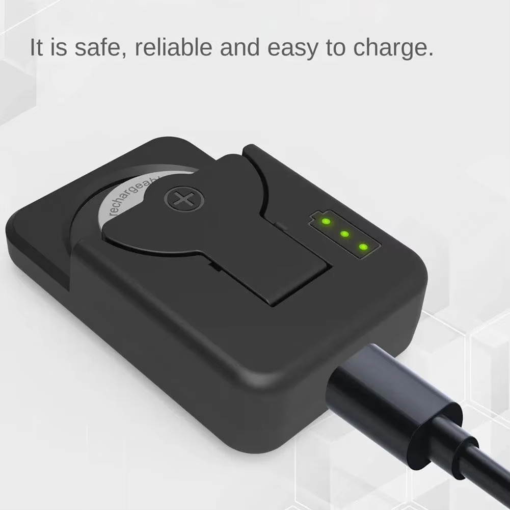 Knopfbatterieladegerät mit LED-Anzeige, tragbares Ladegerät, universell für LIR2016 LIR2025 LIR2032 Zubehör