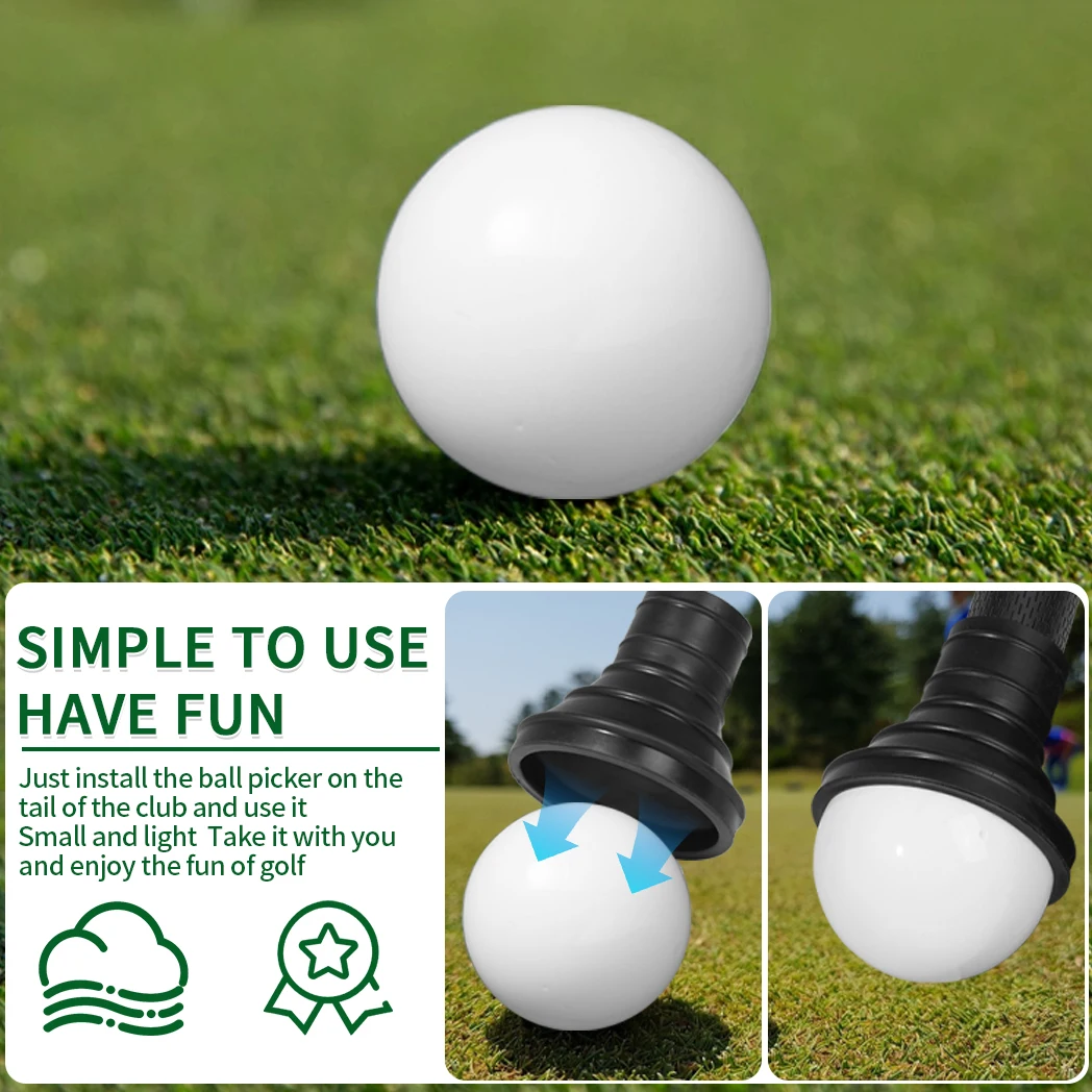 Caiton Golf Park Ball Pickup, made of rubber, easy to pick up, no need to bend over and easy to install Ball Pickup Park Golf Su