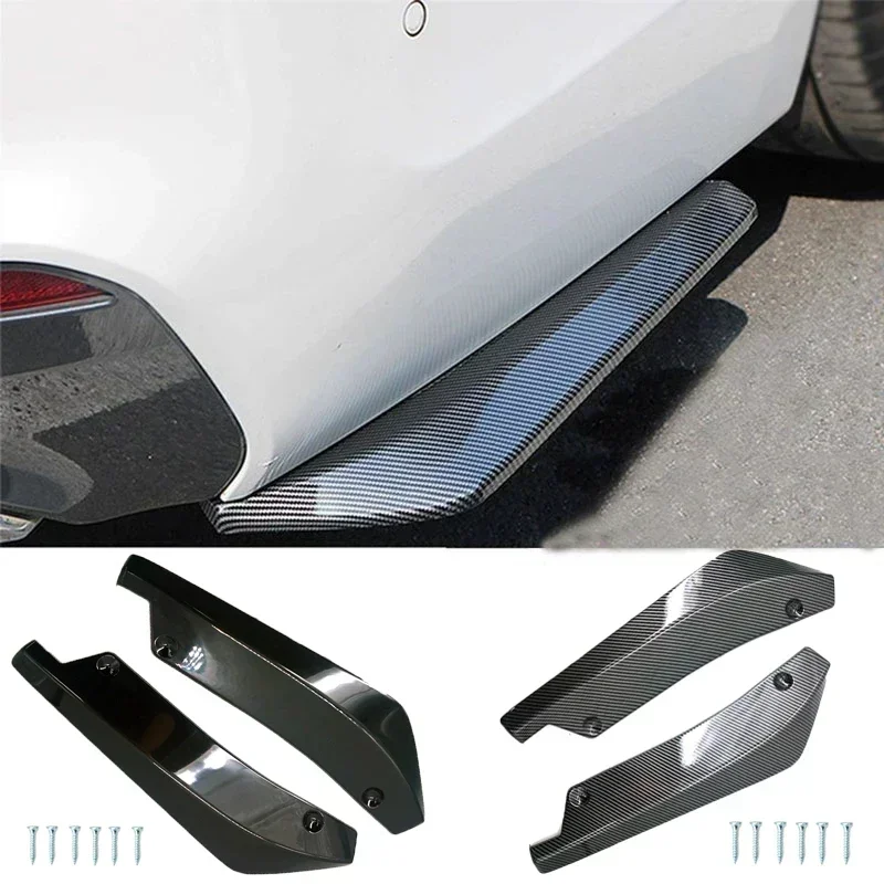 2P Achterbumper Lip Diffuser Splitter Universele Auto Spoiler Side Rok Uitbreiding Protector Kit Auto Accessoires Exterieur Styling