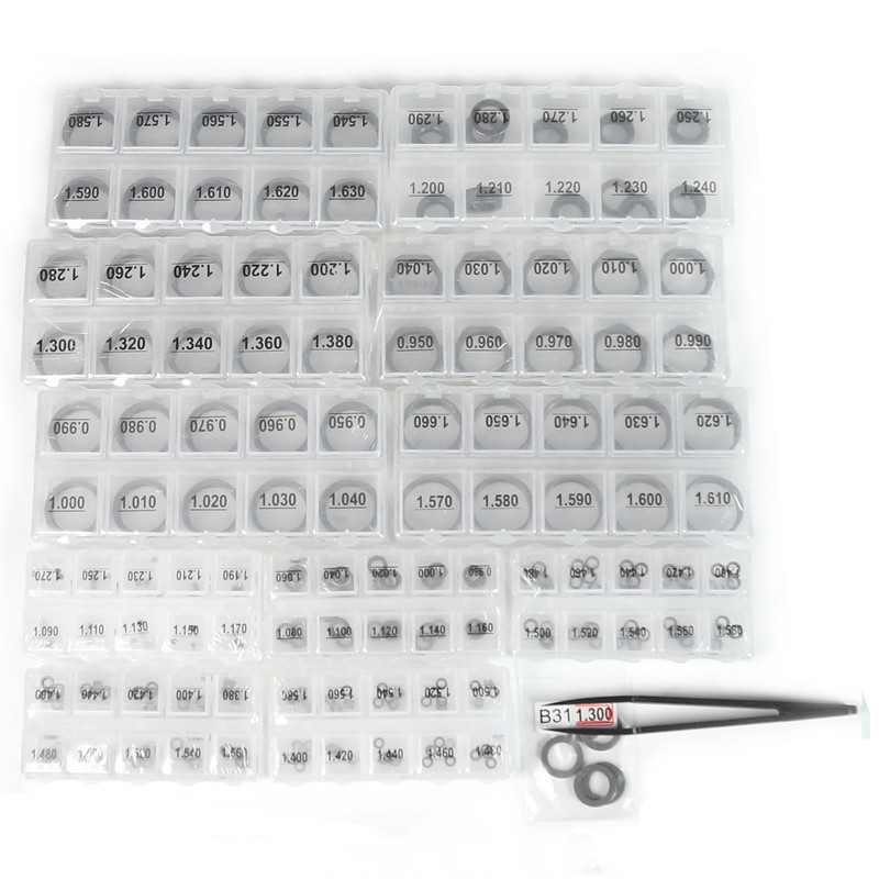 新! 555 個コモンレールインジェクター修理調整ワッシャーシム Bo-sch デンソー、B11、B12、B13、B14、B16、B22、B25、B26、B27.B31、B48 用