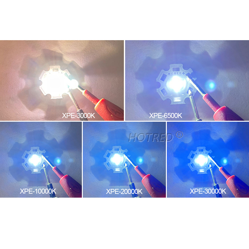3W 5W 10W 18W T6 XML2 LED Cao Cấp 3V XPE XHP50 6V 3.5*3.5Mm/5*5Mm DIY Đèn Pin Phần Đính Hạt Dành Cho Phụ Kiện Xe Đạp Đèn Pha