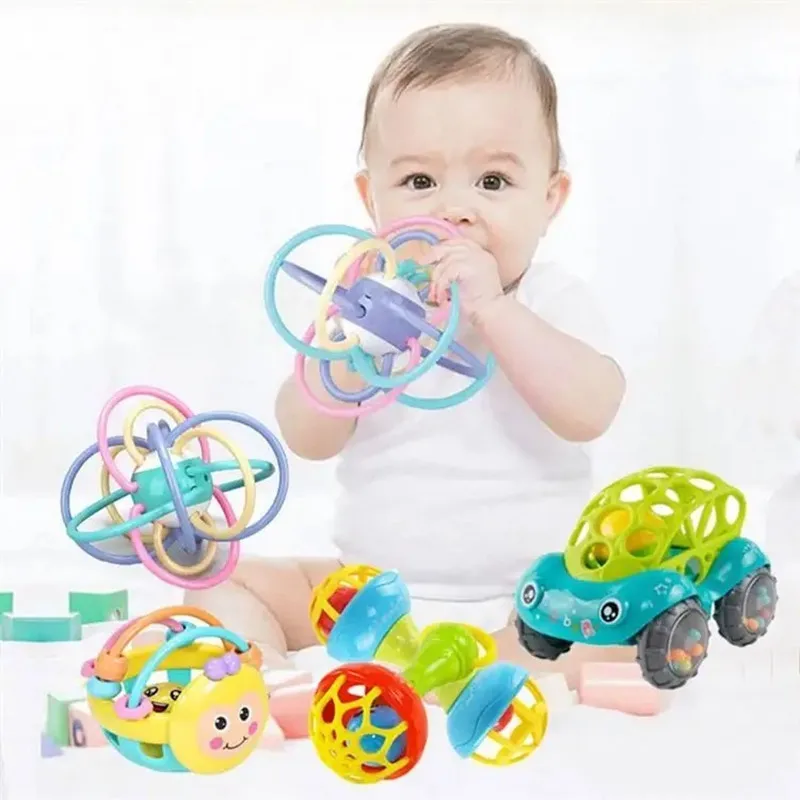 ของเล่นเด็ก 6 12 เดือนSensory Rattles Teetherกิจกรรมมือของเล่นเด็กแรกเกิดEarly Development Teething Rattleของเล่นสําหรับทารก