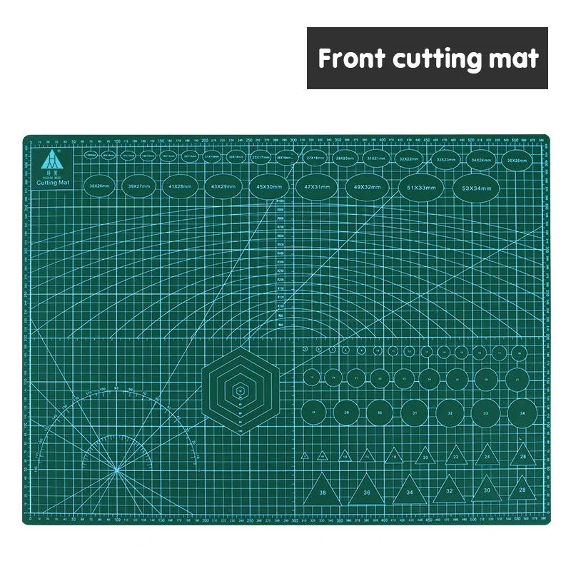 A2 Cutting Board Grid Line Self-healing Cutting Board Craft Card Multicolor Double-sided Desktop Manual Cutting Pad 60 * 45cm