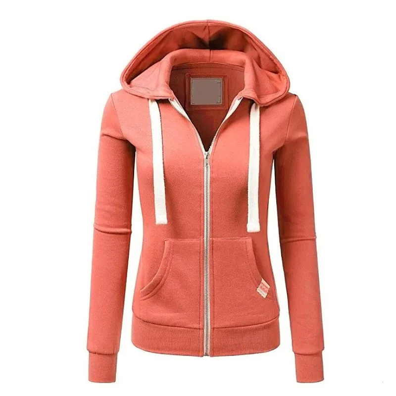 2024 nova moda feminina manga comprida solta topo com capuz roupas de rua casual pulôver cor sólida moletom com capuz S-XXXL