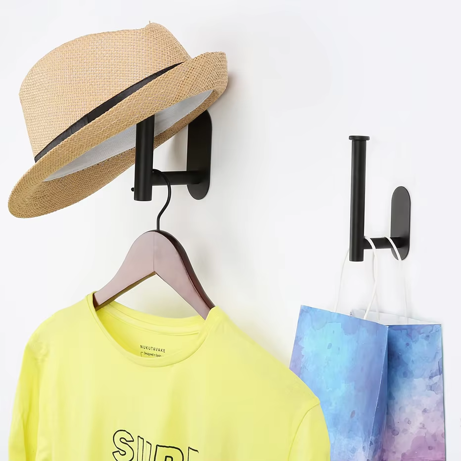 1/2pcs Stainless Steel Cap Hook For Wall, Minimalist No Drilling Hat Organizer, Household Storage Organizer