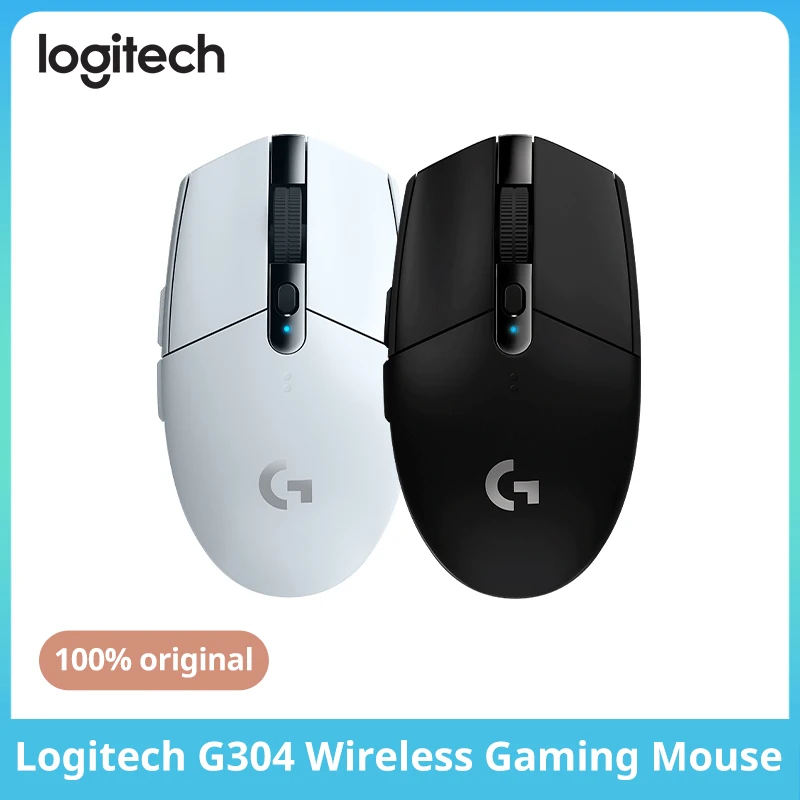 Logitech g304光速ワイヤレスゲーミングマウス6つのプログラム可能なボタン12000dpiバッテリーusbストックrgbワイヤレスマウス